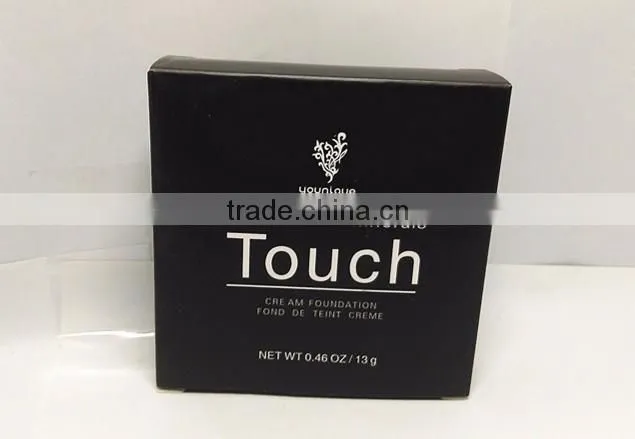 2015 Best Selling Wet Mineral Touch Foundation Natural Face Powder Waterproof Makeup Face Pressd Powder with Mirror