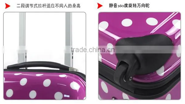 abs trolley luggage hard shell printed travel abs trolley luggage