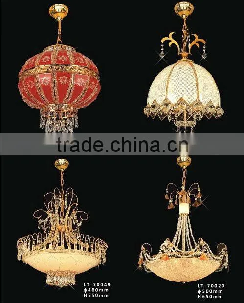 White Glass Pendant Lamp Crystal Ball Chandelier Lighting