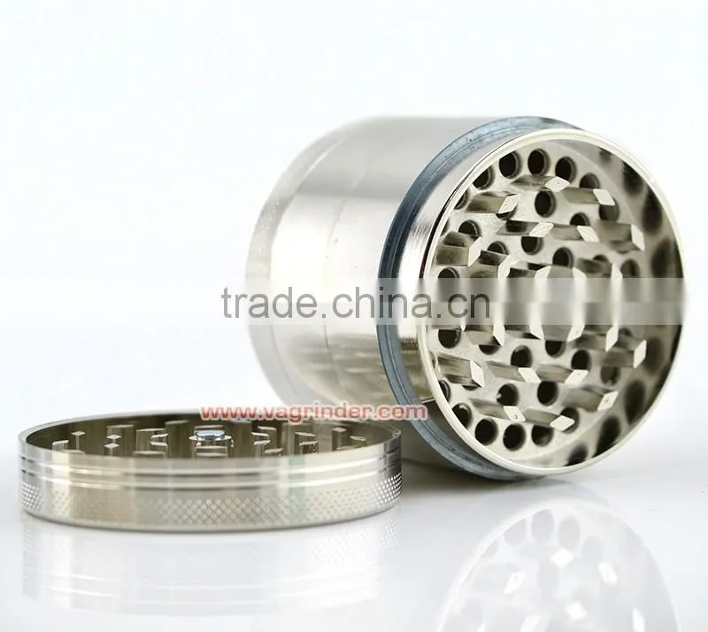 Alloy 4 Layers Handle Muller Kitchen Herb Spice Tobacco Grinder Crusher Hot B BG