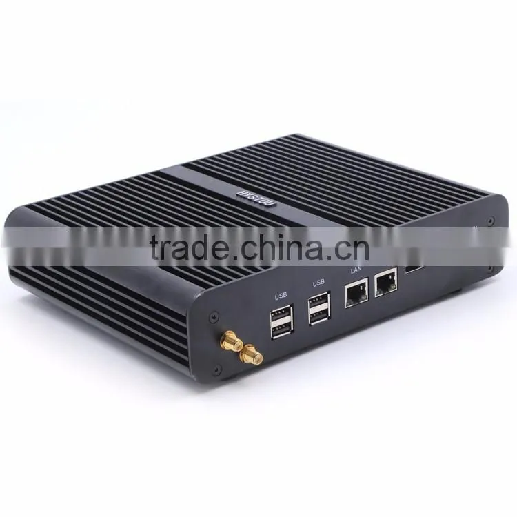 Barebone fanless mini pc Intel i7 4650u HD 5000 dual HDMI 2 Ethernet gaming computer