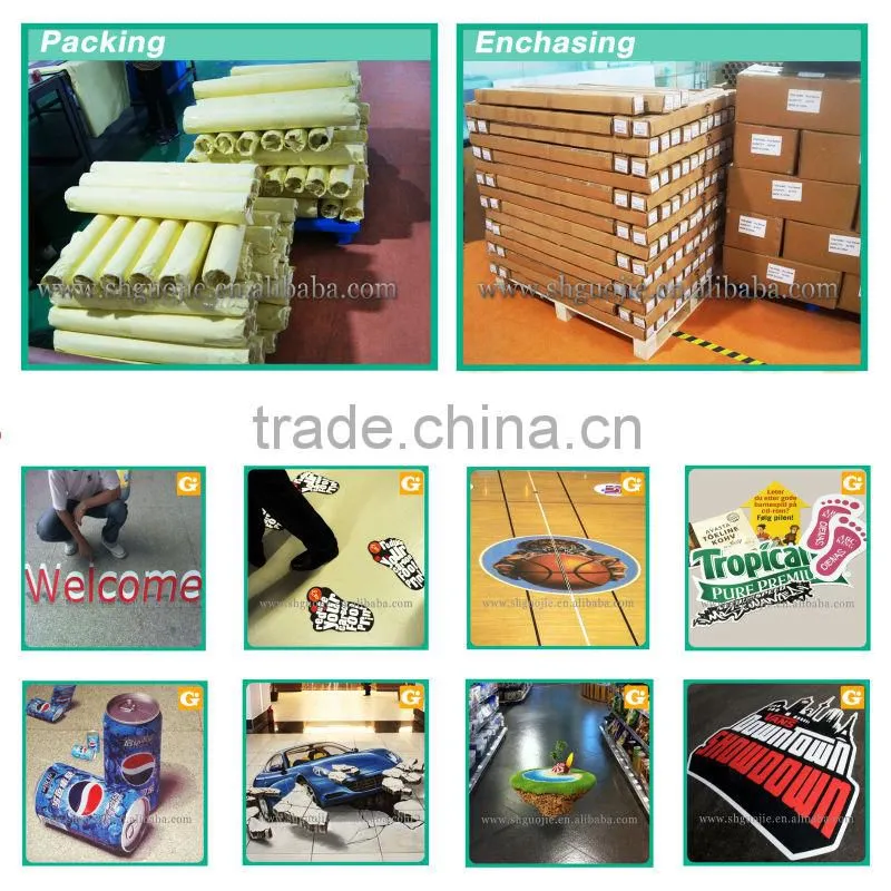 Digital sticker printing pvc floor sticker