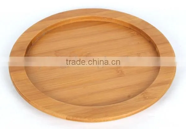Cheap Bamboo dinner plate round plate wooden plates