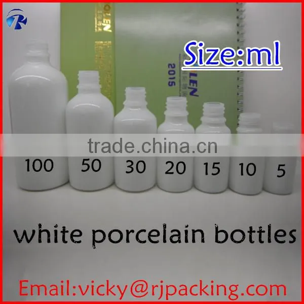 5ml/10ml/20ml/30ml/50ml/100ml white porcelain bottles /essential oil bottles