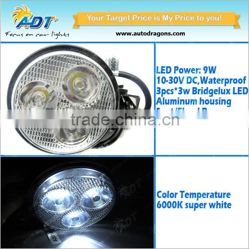 Waterproof IP67 9w Spot LED Light Off road Round Work Lamp