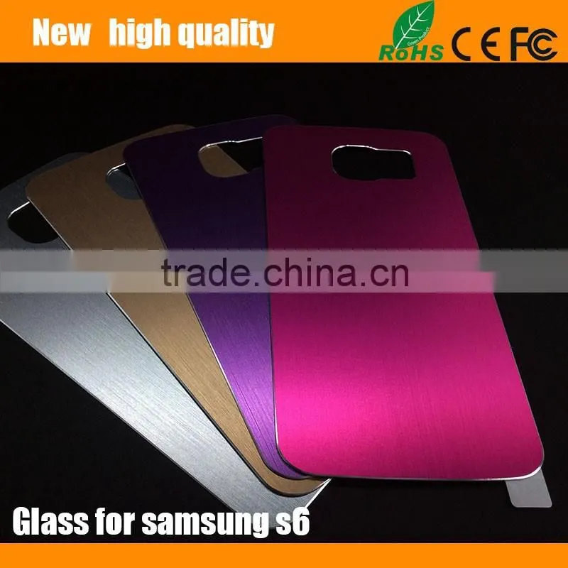 2.5D Titanium alloy Color Tempered Glass Screen Protector for Samsung S6