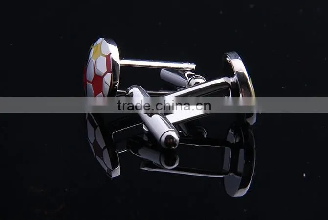 Wholesale Soccer Design Cufflink,Enamel Funny Cufflink
