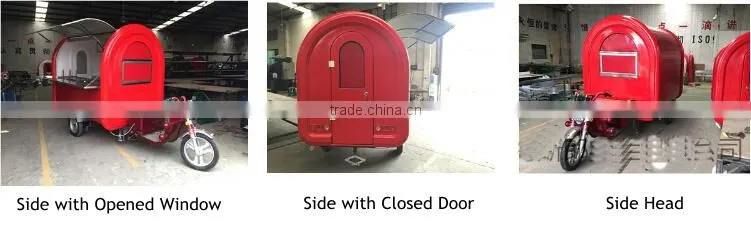 New Type Motor Food Cart / Tricycle Motor Food Cart Made in China for Sale / 48V Motor Food Cart Easily Moveable