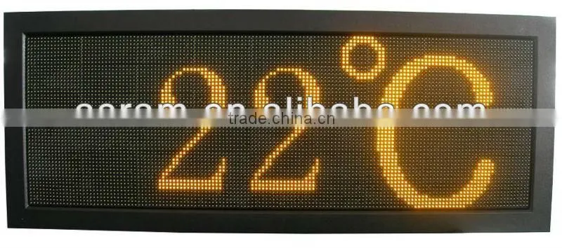 12 inches outdoor waterproof wifi wireless LED digital temperature humidity time date display