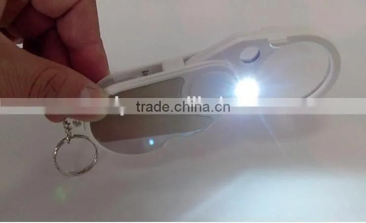 4X lighted Keychain Magnifier for Promotion Gift
