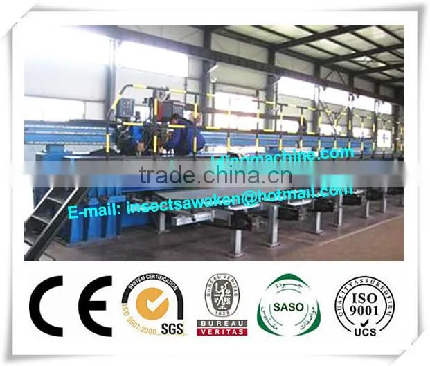 Steel Plate Butt Joint Long Seam Welding Machine , Automatic Flat Butt Welding Machine
