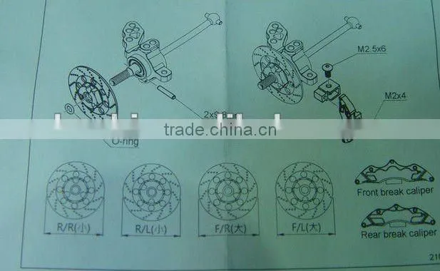 Auto spare parts brake system 5027462 brake disc