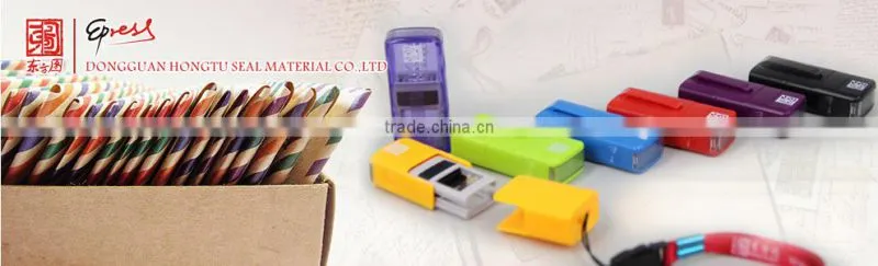 Square 15*6mm Key Chain Pocket Stamp, Mini Name Handy Stamps, Lovely Kids Rubber Stamps,Chirldren Self-Inking stamp