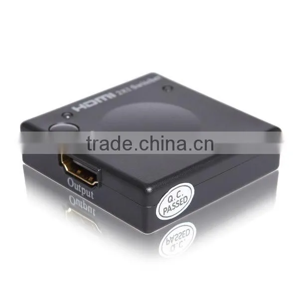 2 way automatic hdmi splitter 2 in 1 out Support 3D 1080P
