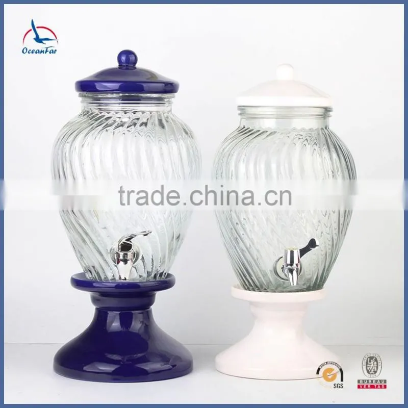 5L Glass Water Dispenser Wholeslae Market Glass Dispenser With Tap