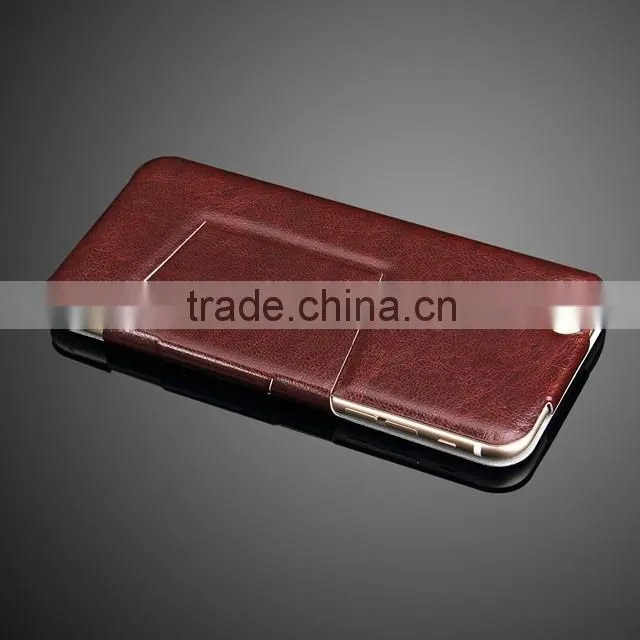 Elegant design ultra thin flip open stand leather case cover with embossed flower mobile phone leather case