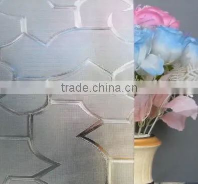 hot selling 4mm clear patterned glass best quality