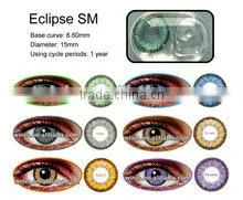 Eclipse yearly 3 tone soft clear contact lens cosmetic contact lens korea