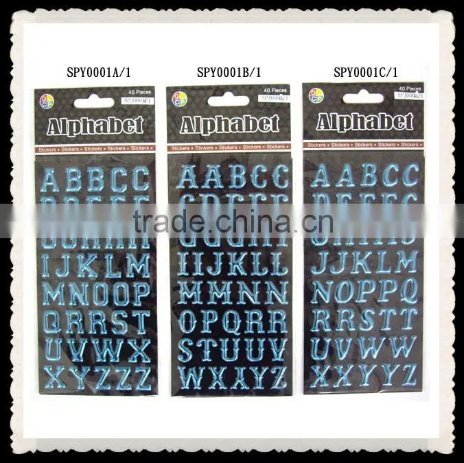 Hot sale hign quality metal sponge puffy sticker
