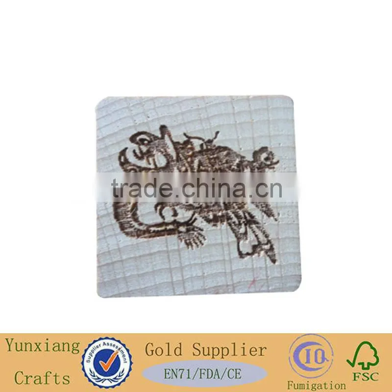 wooden stamp with animal silica gel