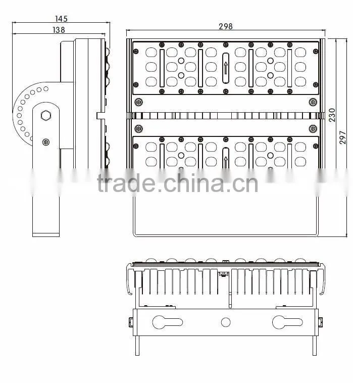 70w gas station led canopy lamp