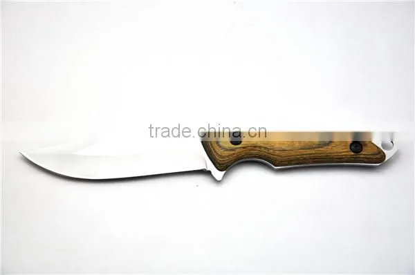 High grade wood handle hunting knife survival knife