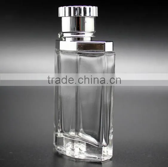 30 ml square bayonet nick size 18mm transparent nozzle type perfume bottles