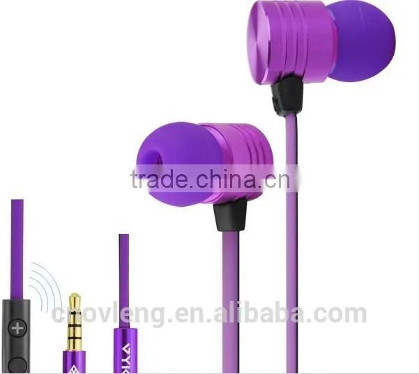 Latest brand vykon super bass sound factory price earphone with online control