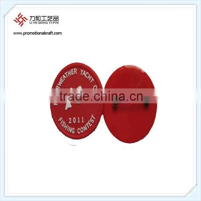Custom Antique Rubber Brooch For Hand in Hand Public Benefit Activities