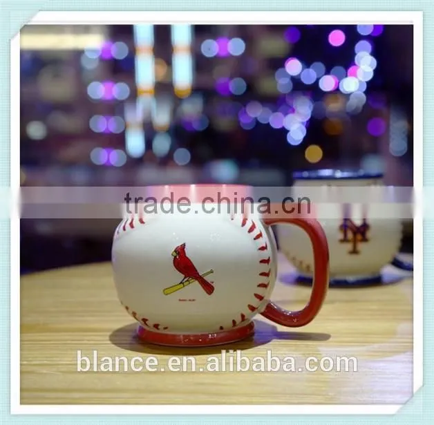 ceramic baseball coffee mug 3d baseball design cup