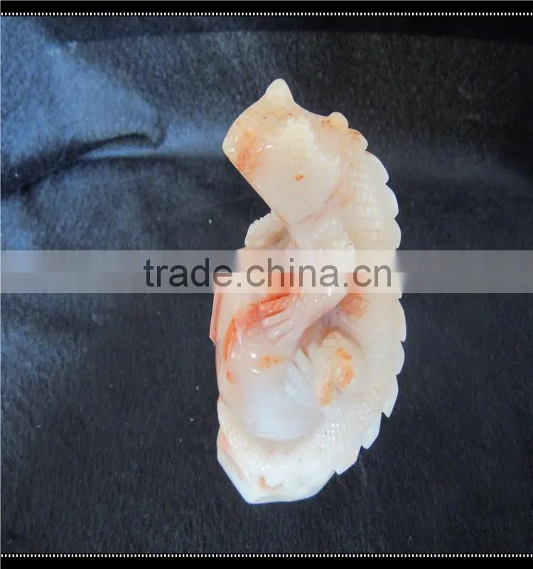 Lucky quartz crystal lizard animals for healing energy decor