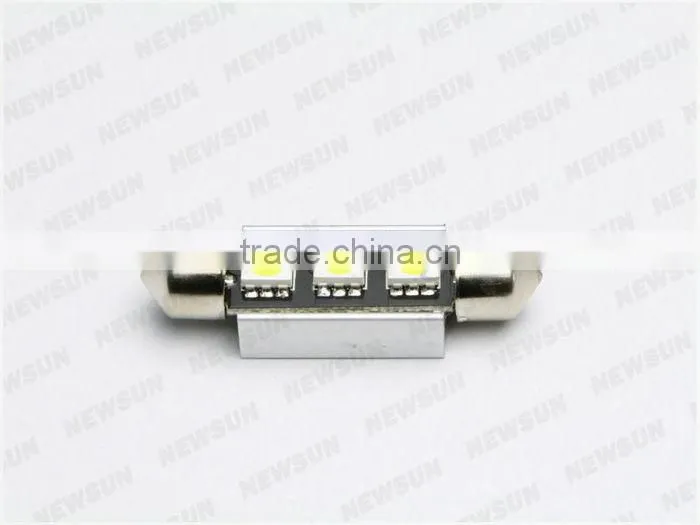 Automotive parts led festoon dome light, 3SMD 5050 factory low price car interior lights