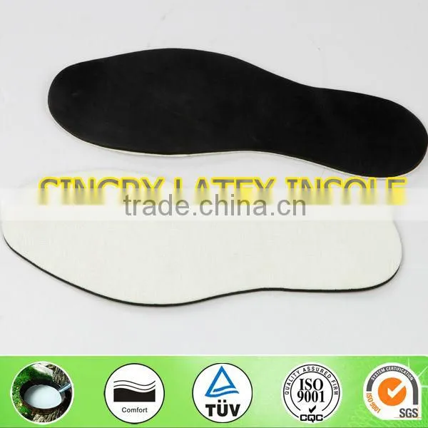 soft natural latex foam charcoal insole