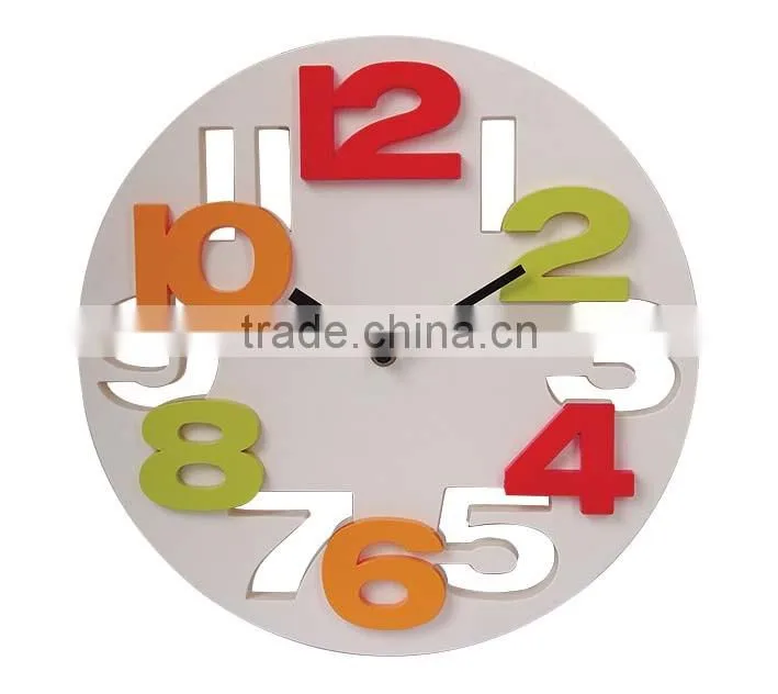 3D digital wall clock