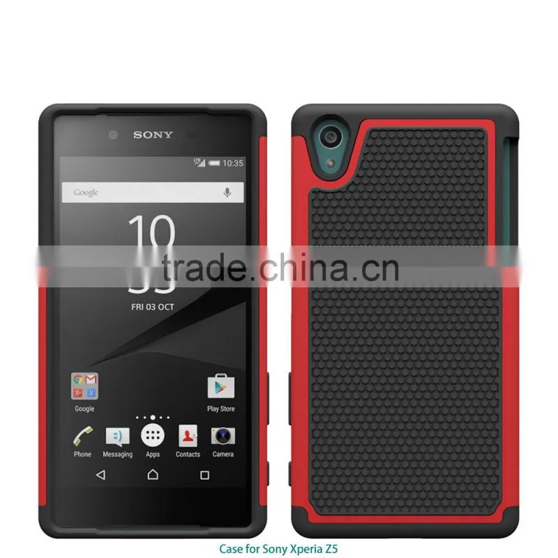 New arrival Football texture rugged silicone pc back cover protective case moblie phone case for sony xperia z5 alibaba china