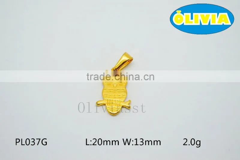 Olivia 2016 New Year Gift Present Fashion Modern 304 Stainless steel Lucky Star Capricorn Small Size Owl pendant