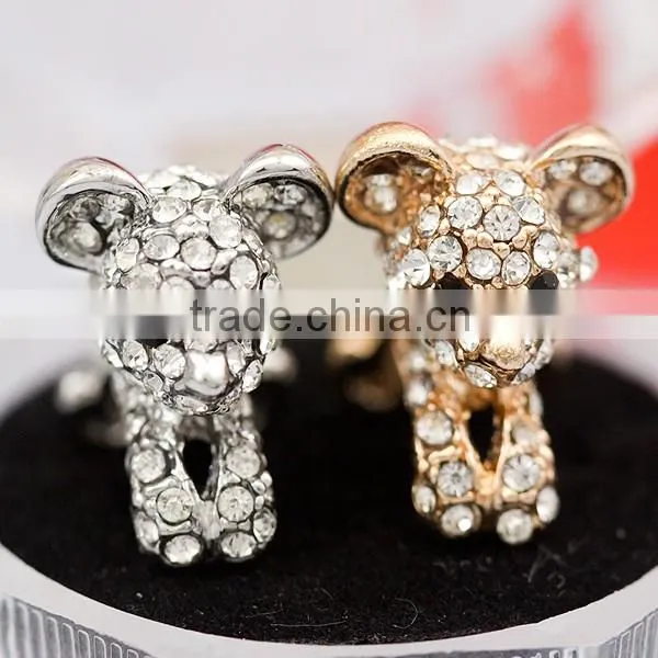 rhinestone dust plug luxurious crown earphone dust,promotion gift A46