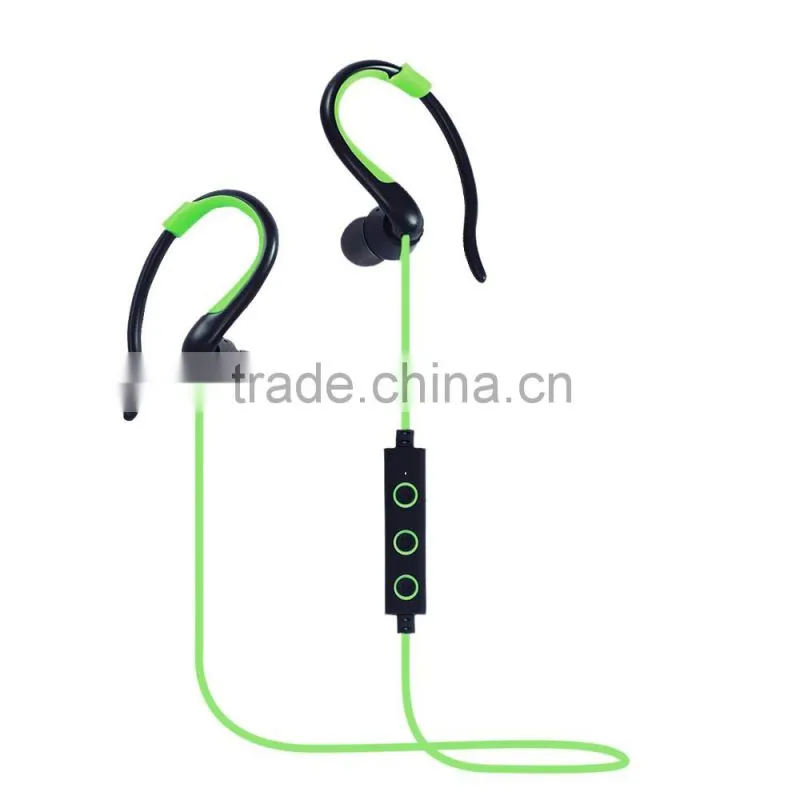 China manufacturer bluetooth 4.1 sports earphones headphone headset with earhook