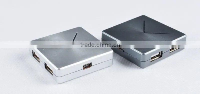Wholesale ultra-Mini Plastic Casing 480MBPS 4-port USB 2.0 HUB, good for gifts