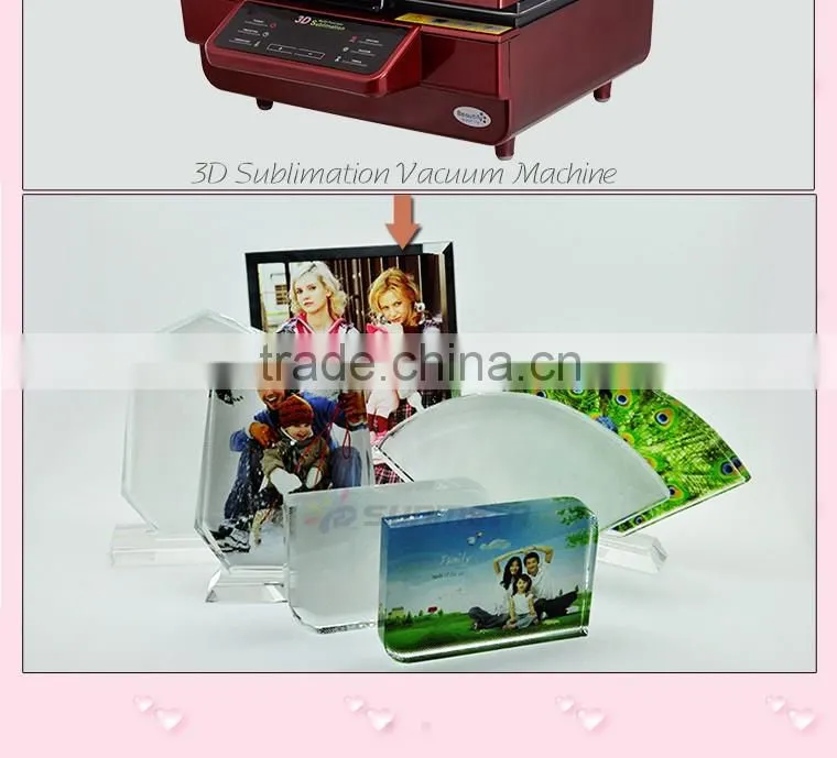 Freesub BSJ10A L120*H190*W40mm Big Ice Hill screen blank 3D sublimation personalized crystal