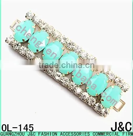 resin stone with rhinestone lady fashion shoes ornaments