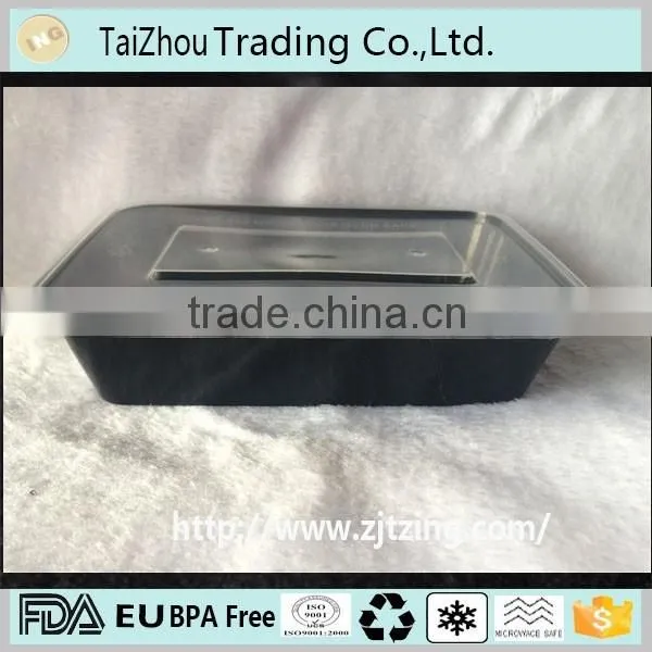 Disposable plastic food container take away meal box