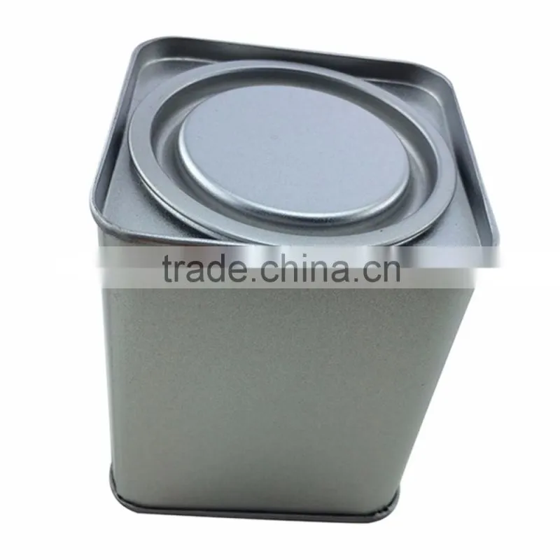 metal material eco friendly square indian spice tin