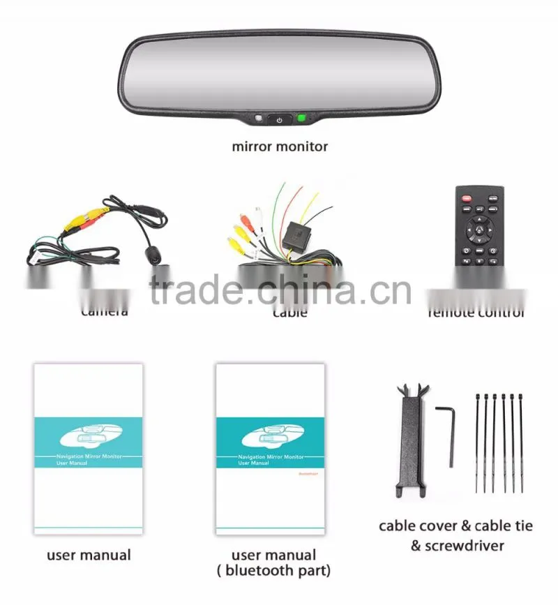 Panoramic Rear View Mirror with Detector De Radar Sensor Rear View Mirror Camera