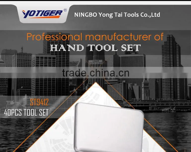 40pcs Novelty Promotional Gift Tin Box Tool Set Kit Boxes