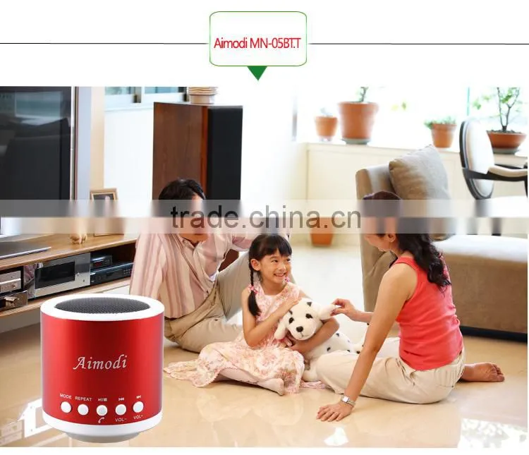 Factory price mini speaker bluetooth connection function outdoor enjoy music Aimodi-MN05BT.T