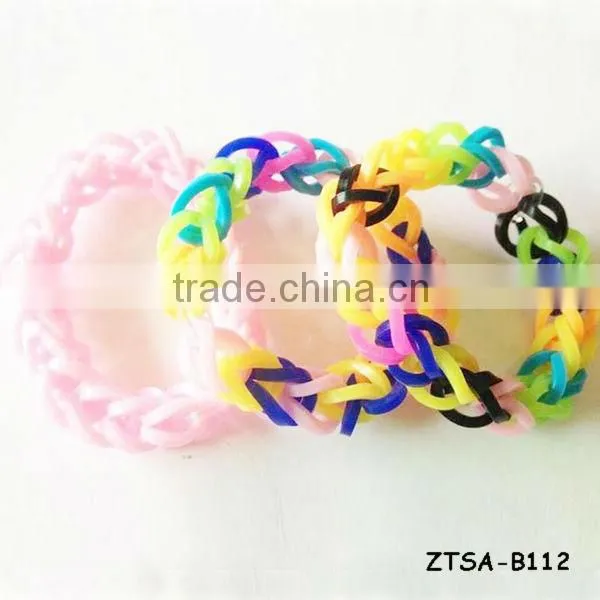 Latest Colorful Loom DIY Bands Rubber Bracelet ZTSA-B102