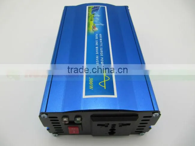 Solar inverter 300w. 12V/24V48VDC to 100/110/120/220/230/240V AC
