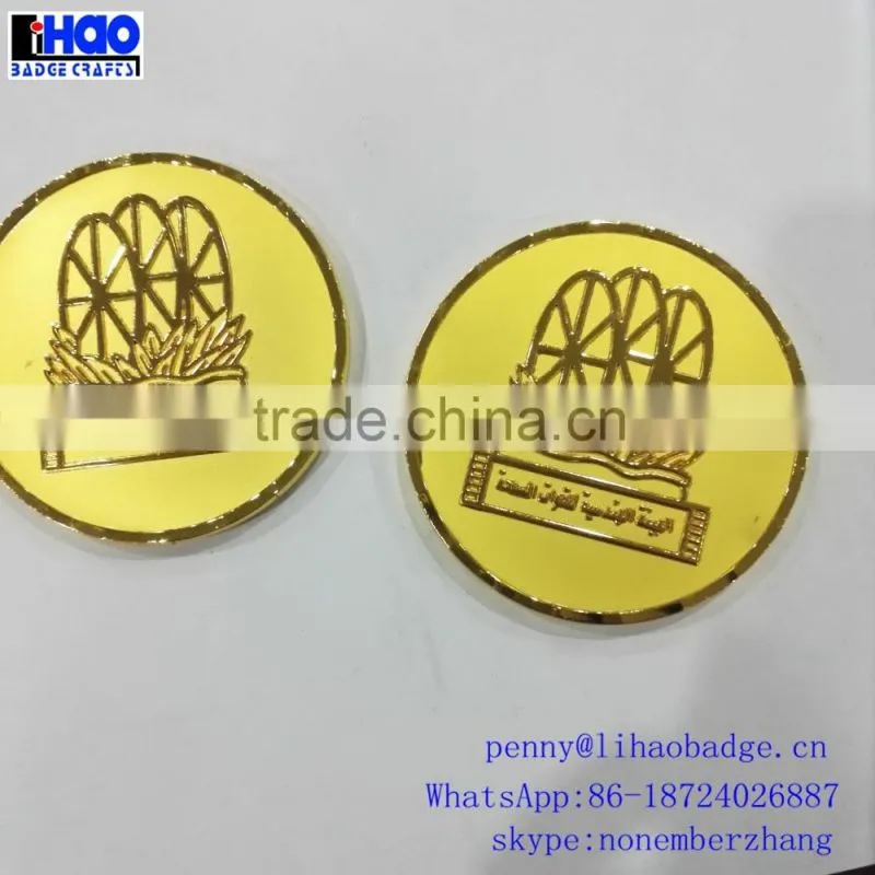 Cheap metal souvenir coin,custom Silve gold challenge coin