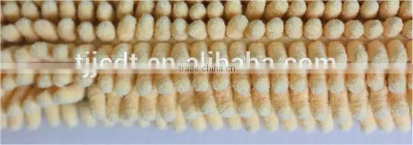 folding short pile chenille yarn microfiber carpet